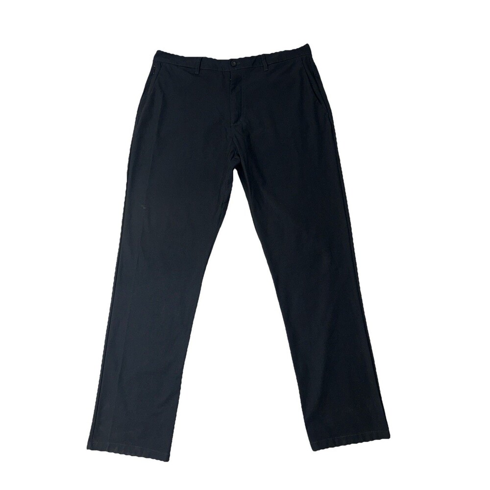 SKYR Pants Mens 36x32 Black Slim Fit Stretch Performance Golf Tricot Chino